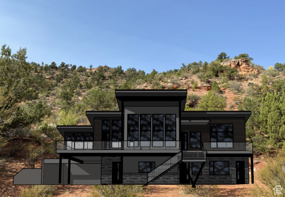 View of back of house