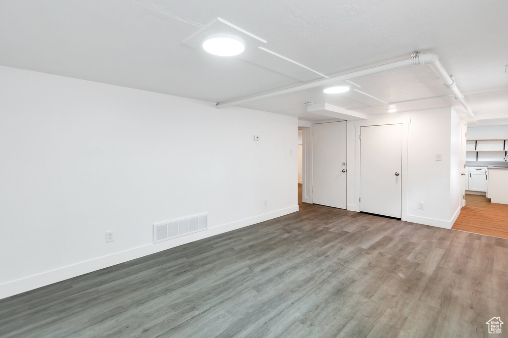 Interior space featuring hardwood / wood-style floors