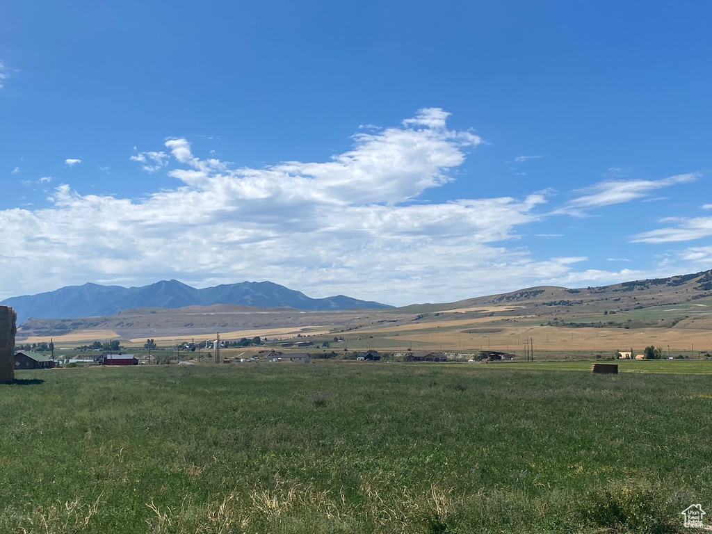 View of mountain feature with a rural view