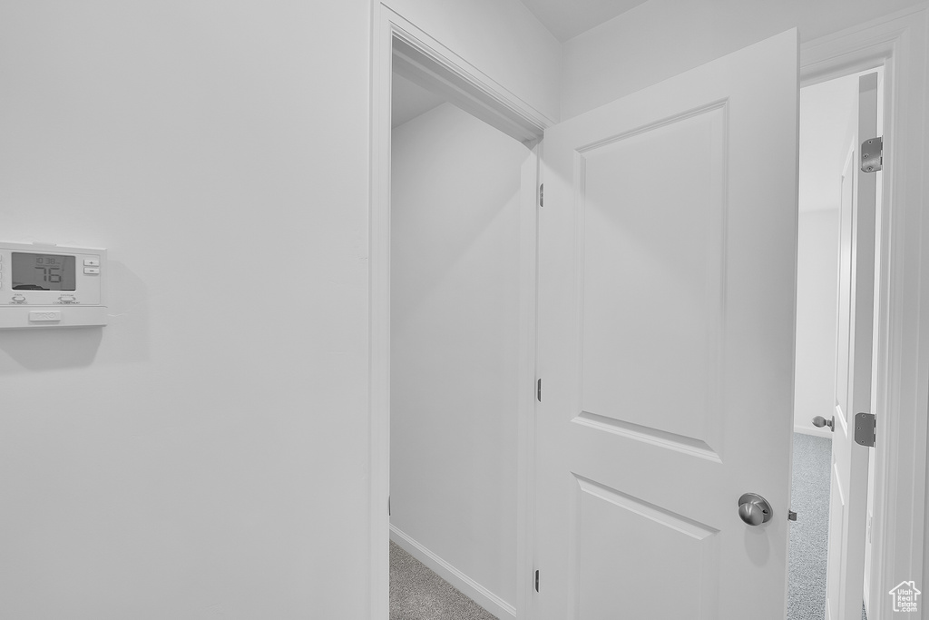 Corridor with baseboards