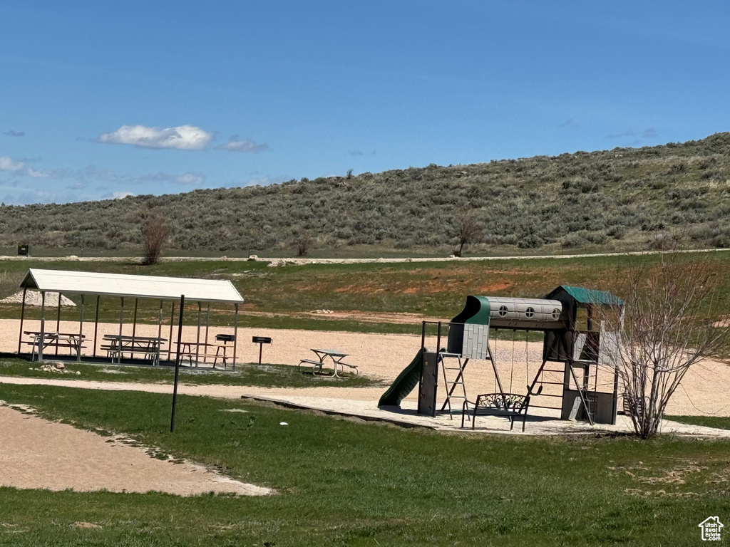 View of community featuring a playground