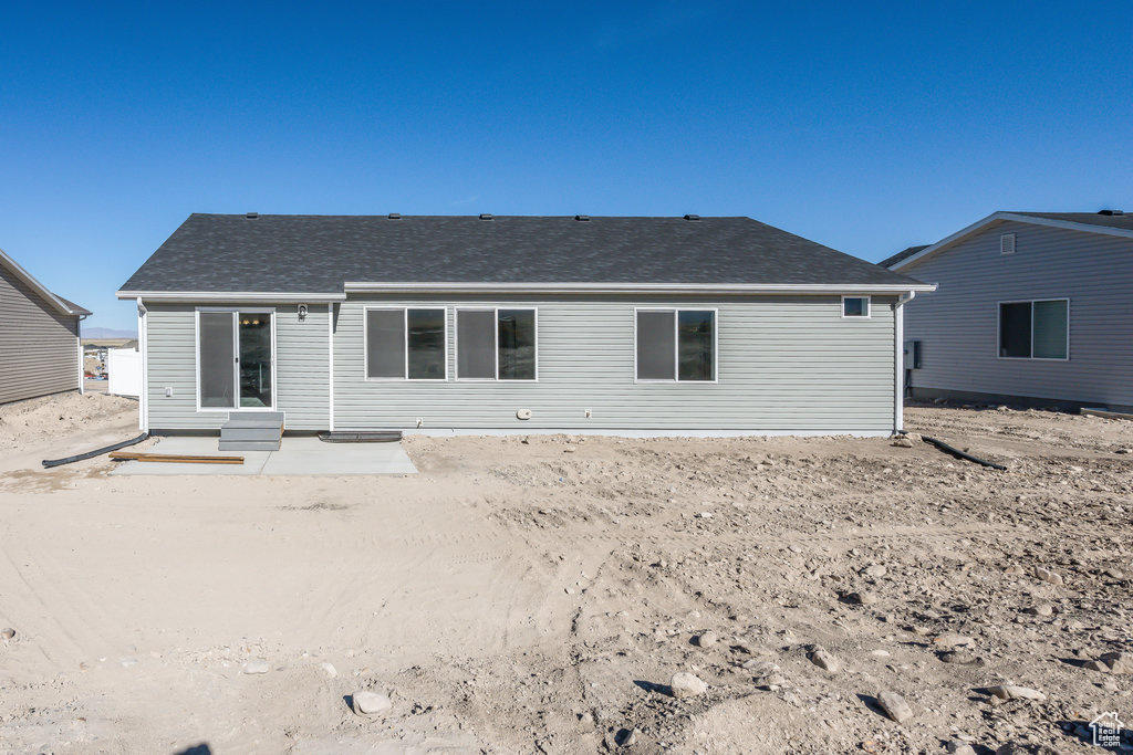 View of rear view of property