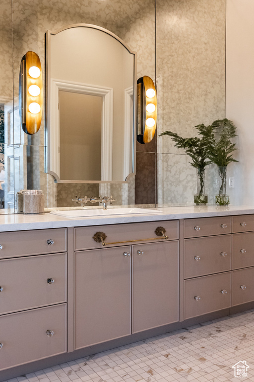 Bathroom with vanity