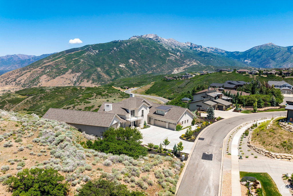 View of mountain background