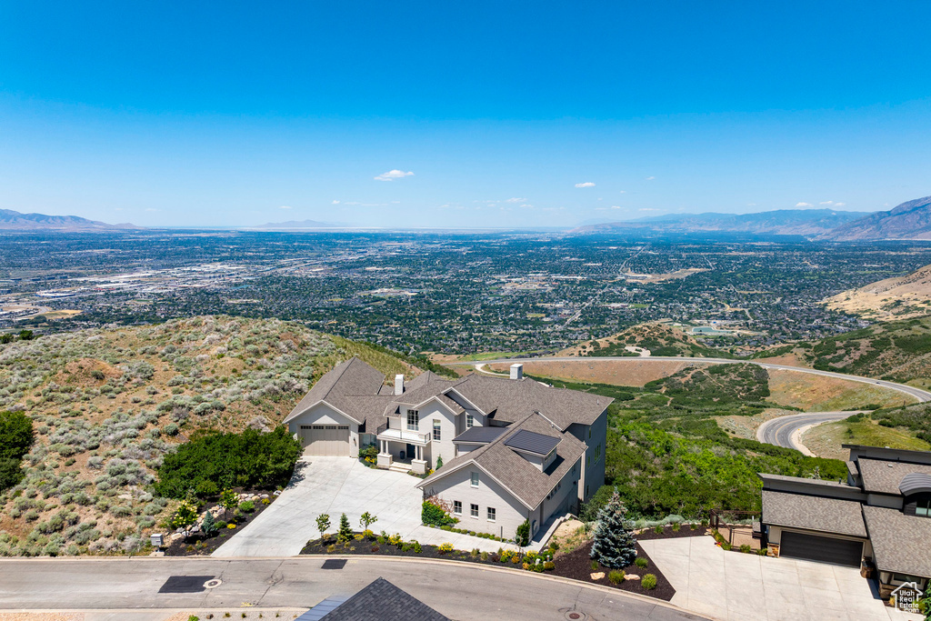 Drone / aerial view of mountains