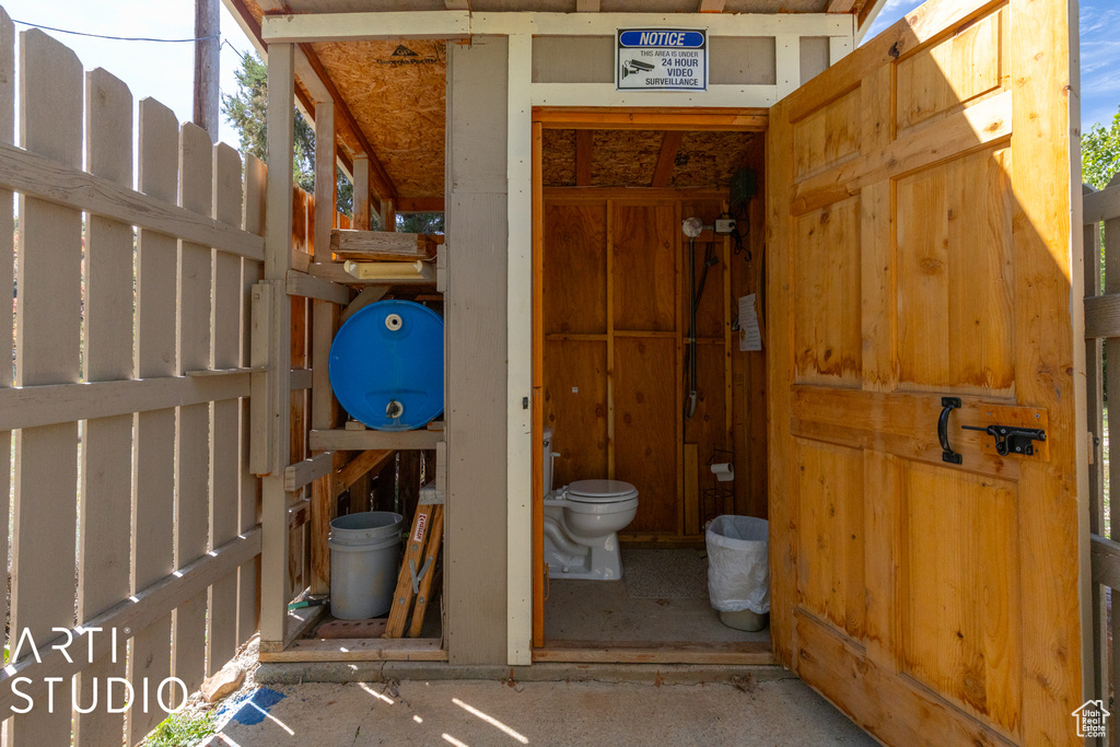 View of utility room