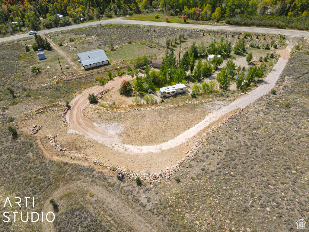 Aerial view of property and surrounding area