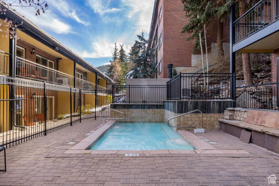 View of pool