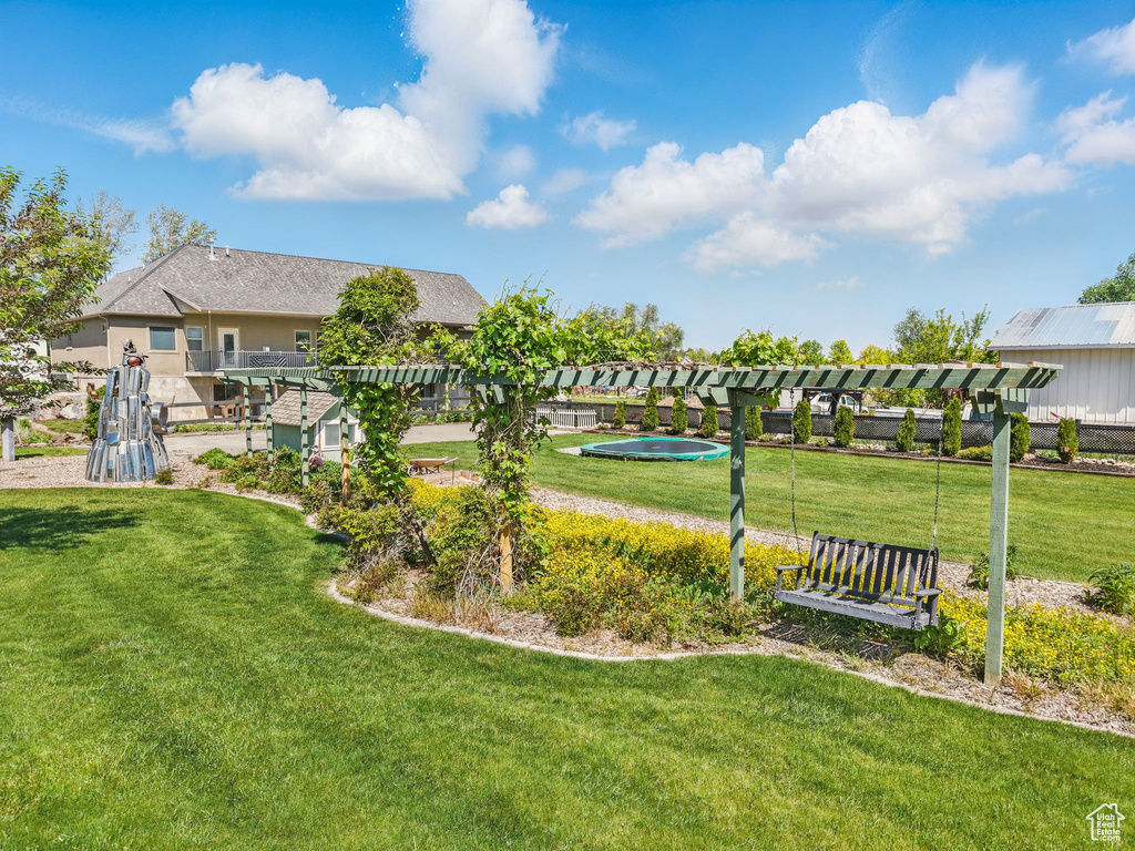 View of green lawn