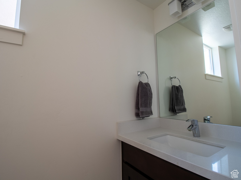 Bathroom featuring vanity