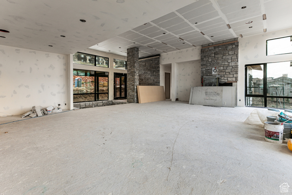 View of unfurnished living room