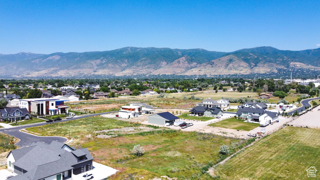 Exterior space with a mountain view