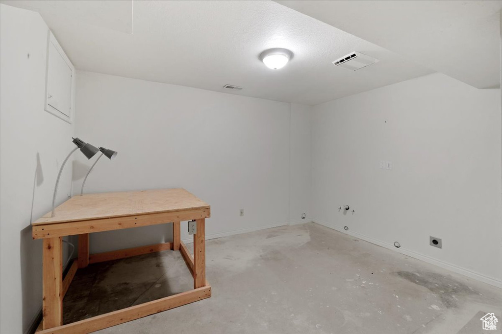 View of laundry room