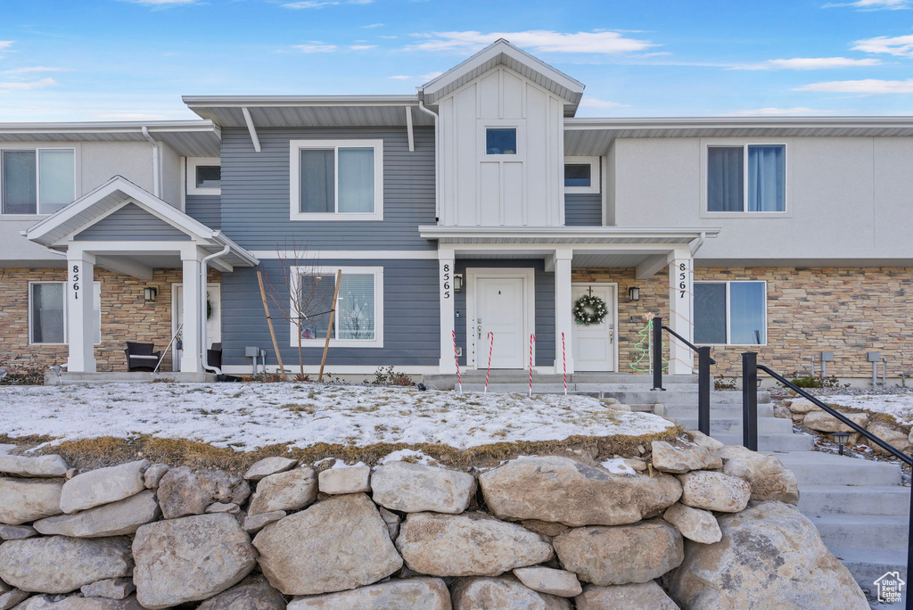 View of townhome / multi-family property