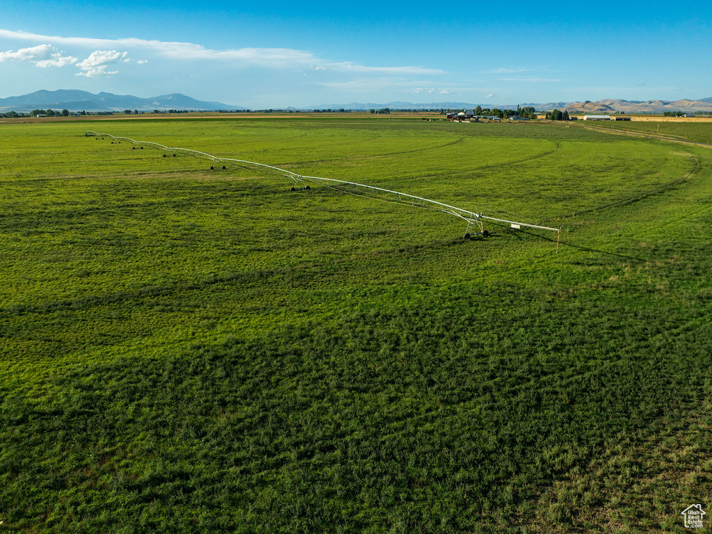 Bird\'s eye view with a mountain view and a rural view