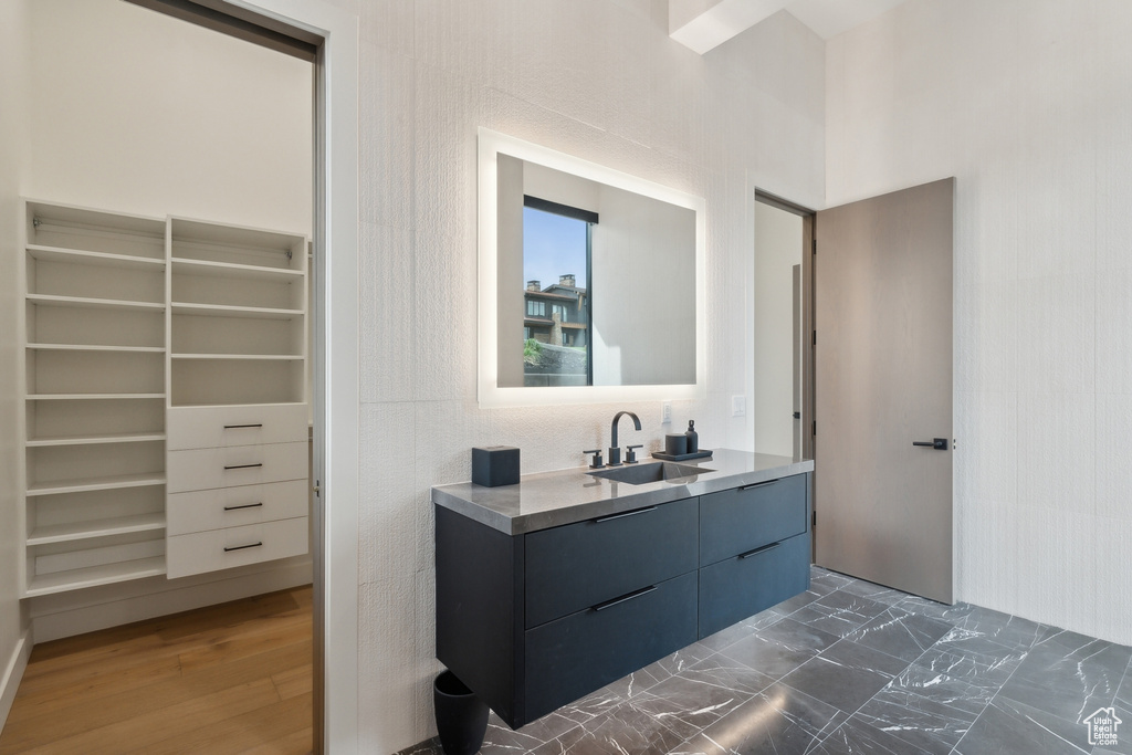 Bathroom featuring vanity