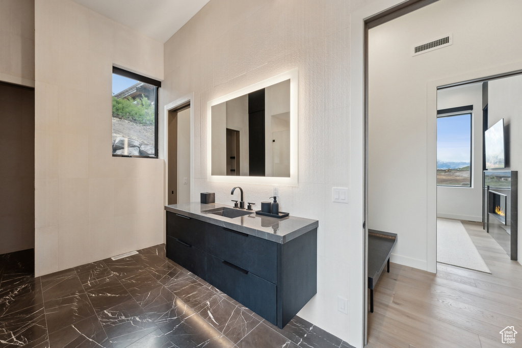 Bathroom with vanity