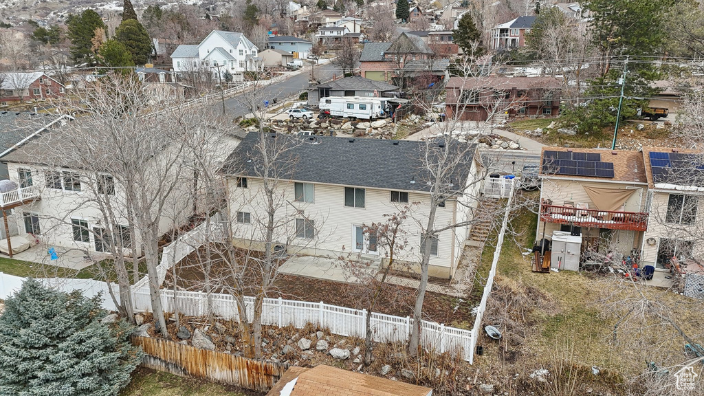 Bird's eye view featuring a residential view