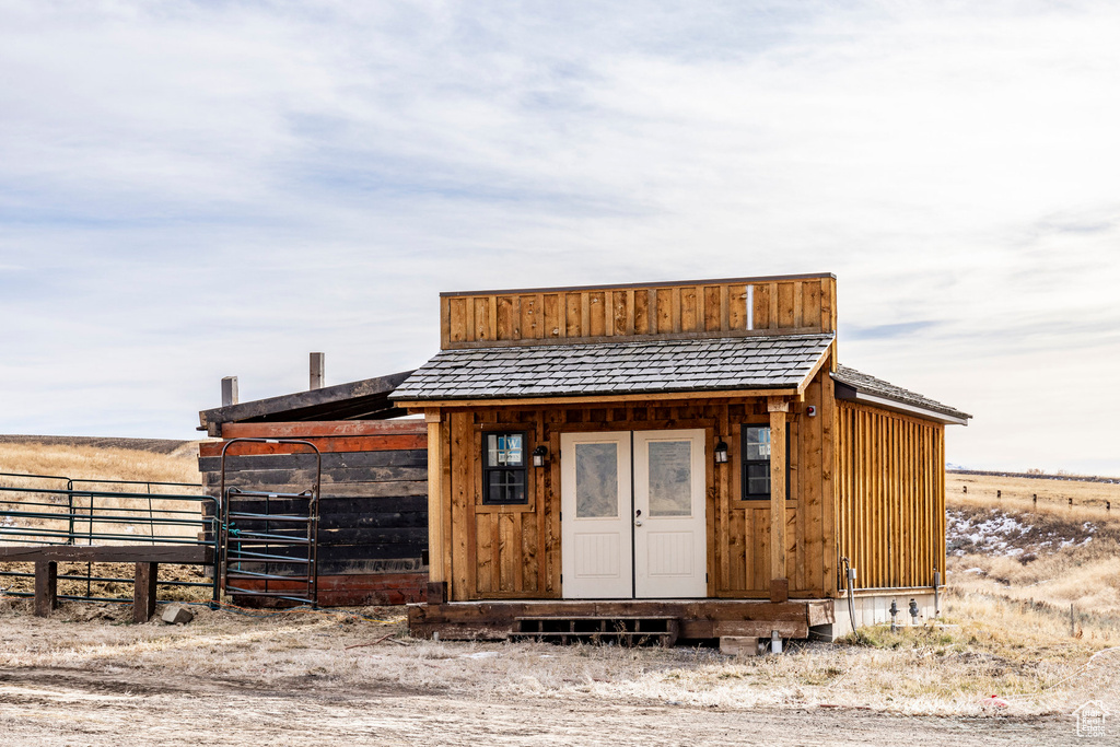 View of outbuilding