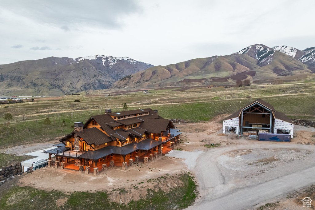 Mountain view featuring rural landscape