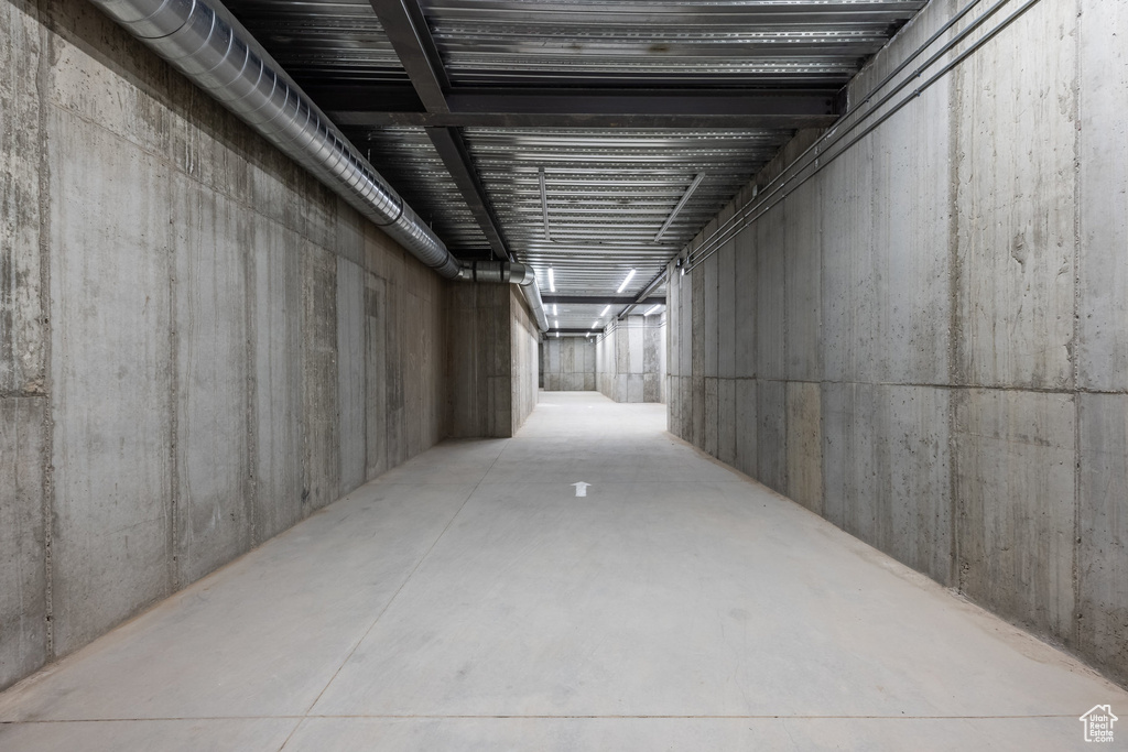 View of below grade area
