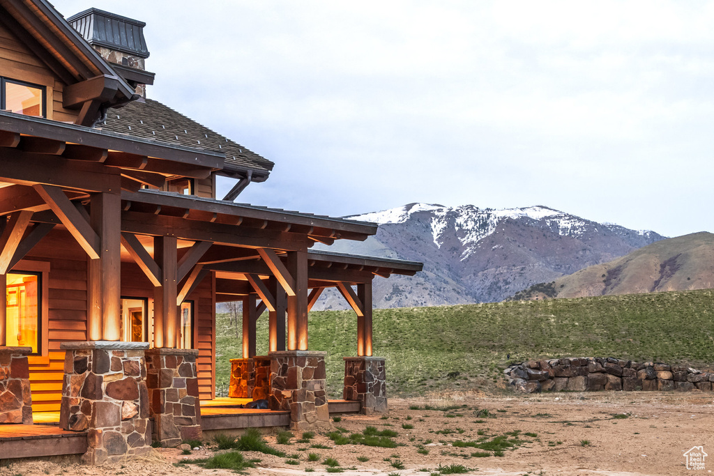View of mountain backdrop