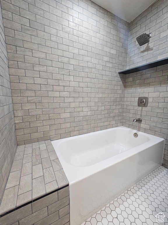 Bathroom featuring tile patterned flooring