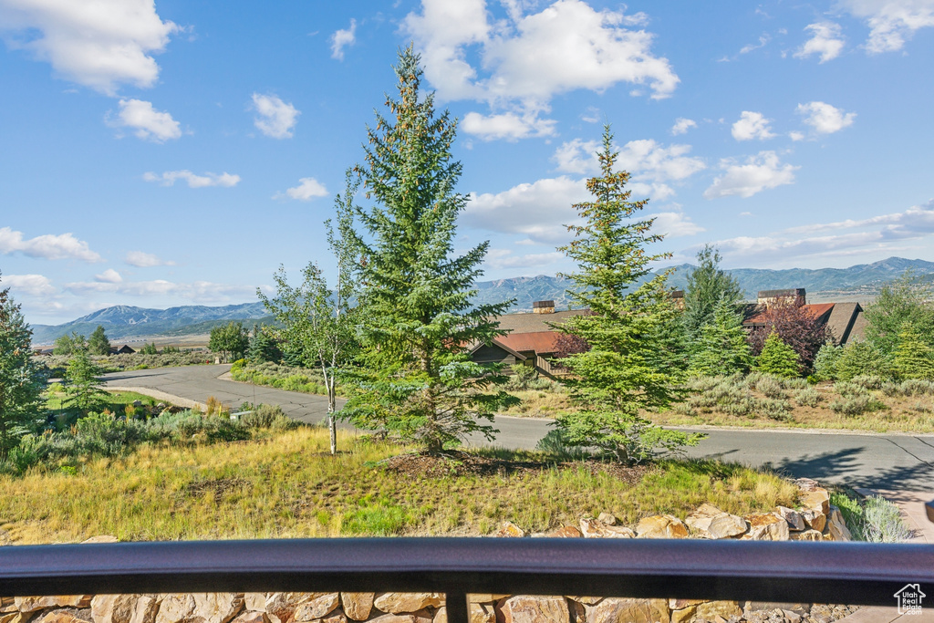 View of mountain background