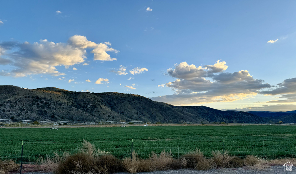 Mountain view with a rural view