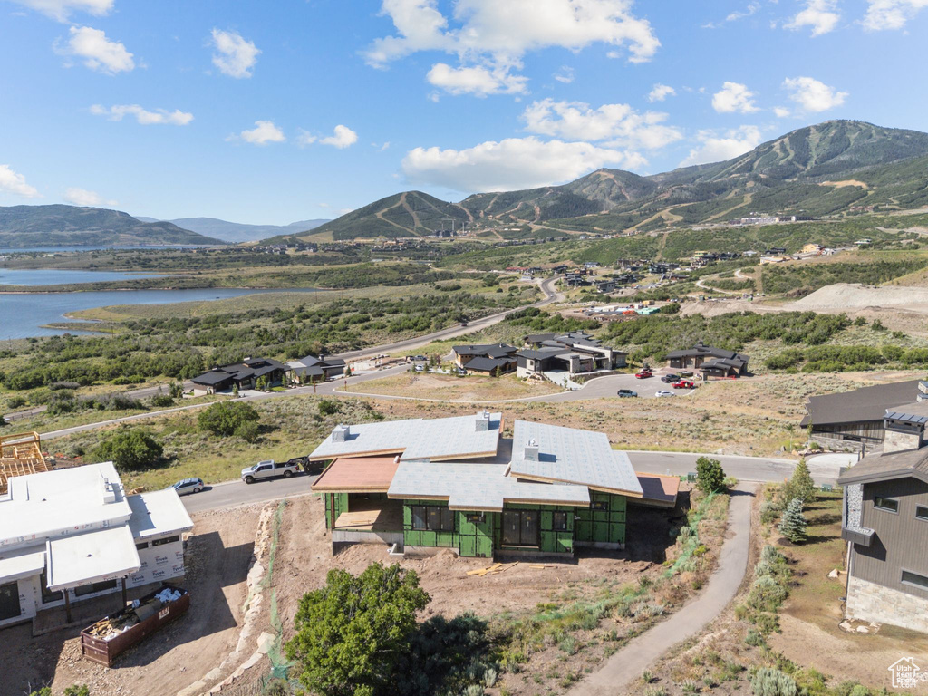 Mountain view with a nearby body of water