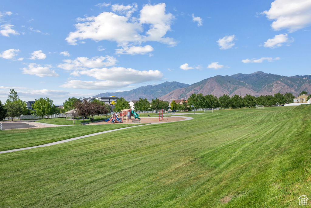 View of mountain background