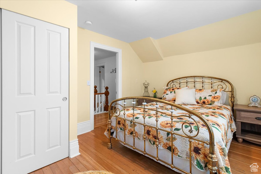 Bedroom featuring hardwood / wood-style flooring