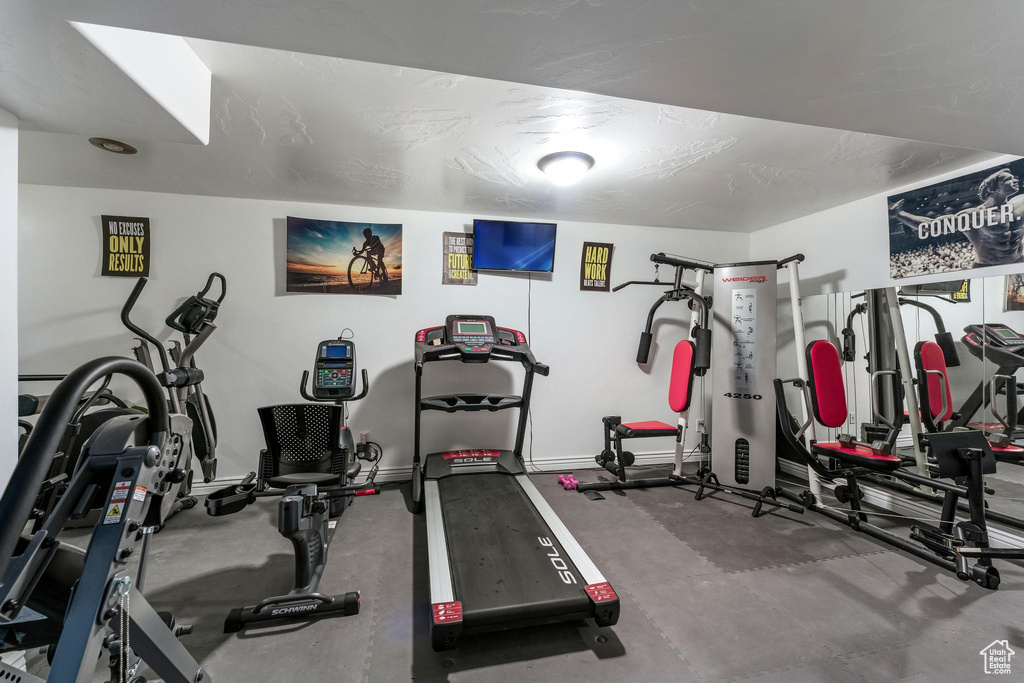 View of workout area