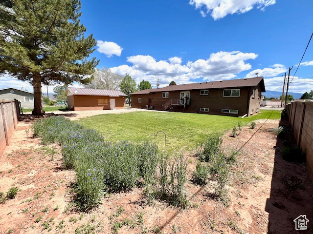View of back of property