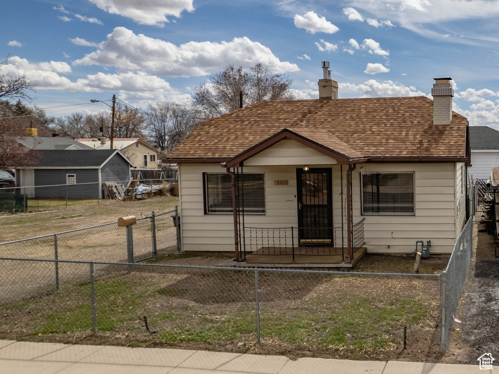View of bungalow-style home