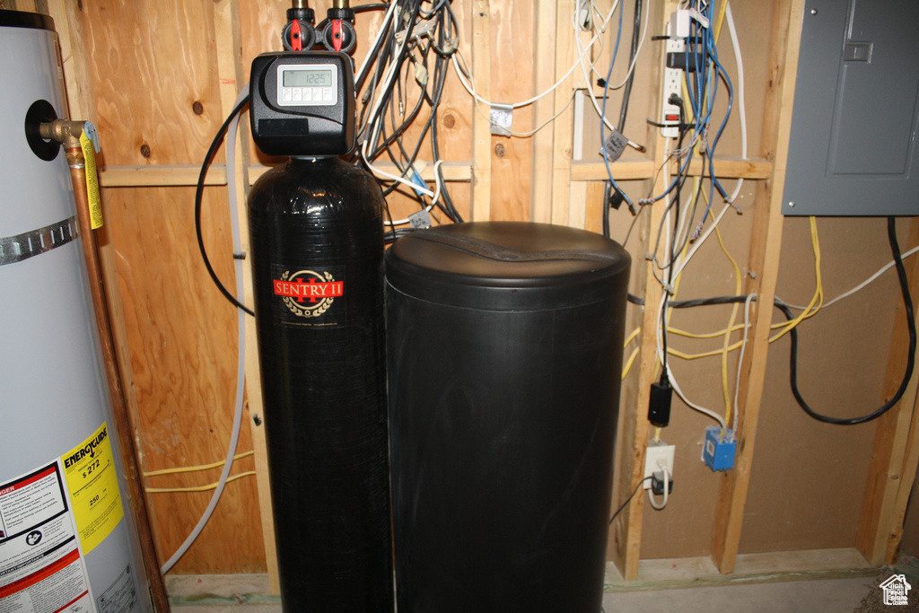 Utility room featuring electric panel