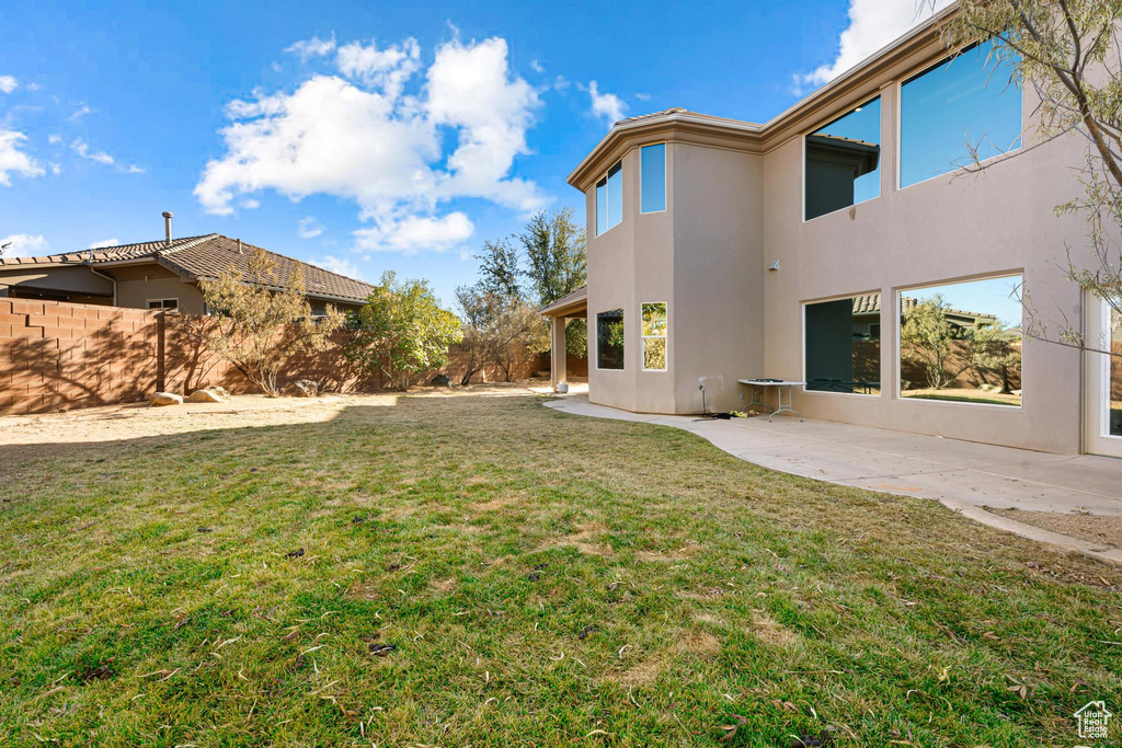 View of yard featuring a patio area