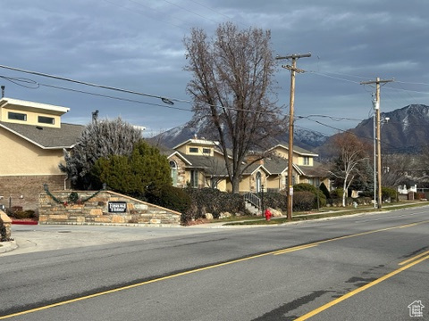 View of road featuring a mountain view