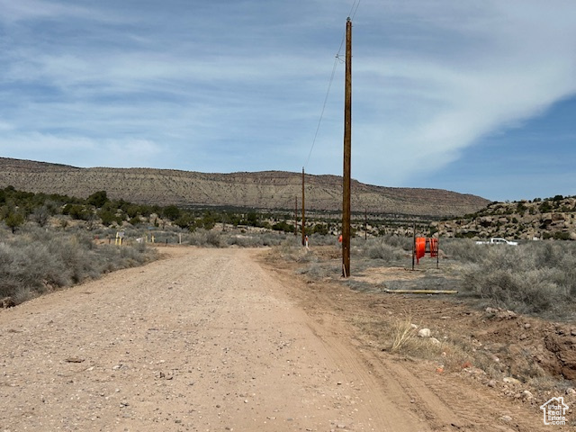 View of road featuring a mountain view