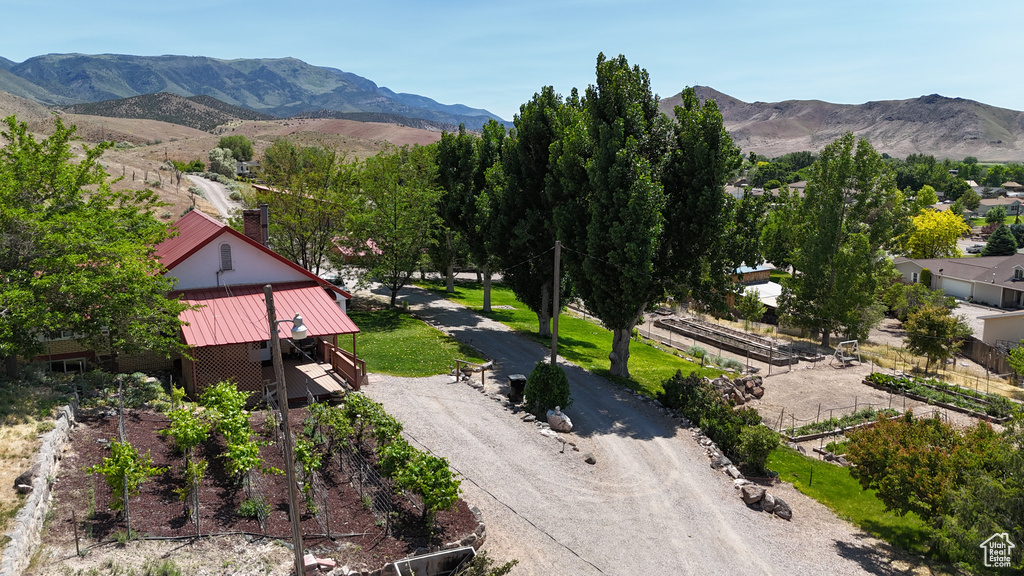 View of mountain backdrop