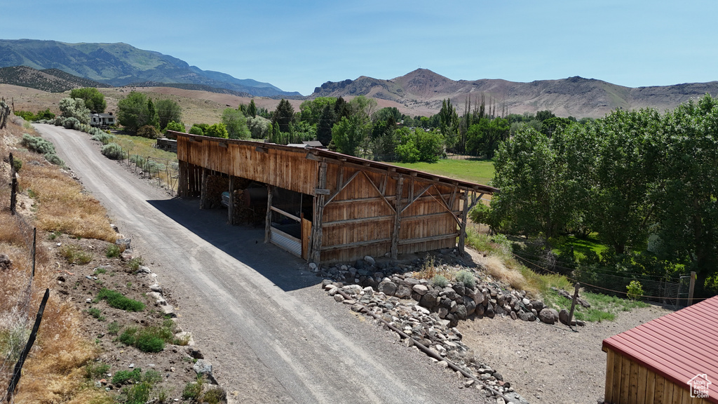 View of mountain backdrop
