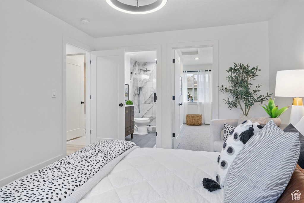 Bedroom with ensuite bathroom