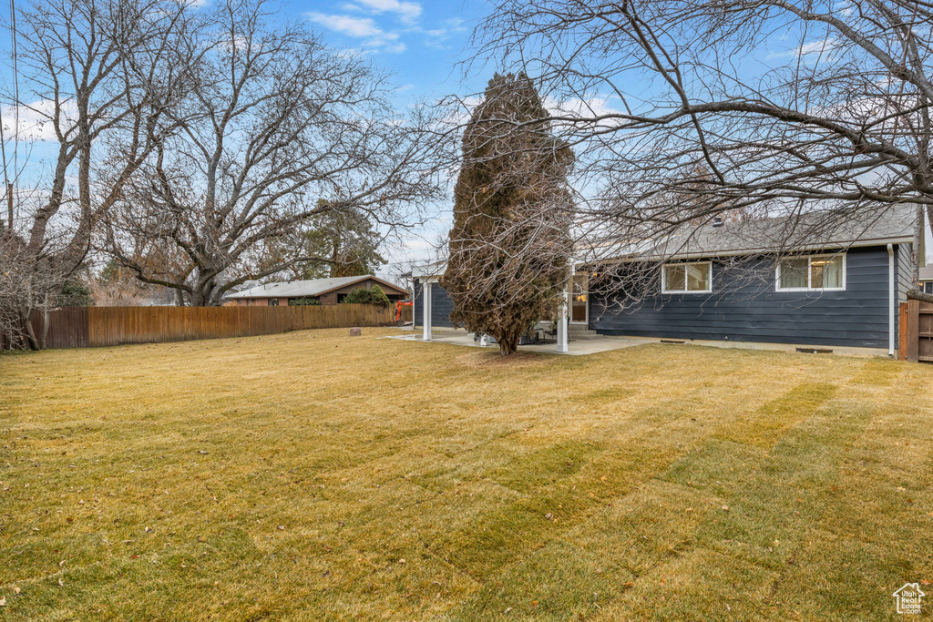 View of yard featuring a patio area