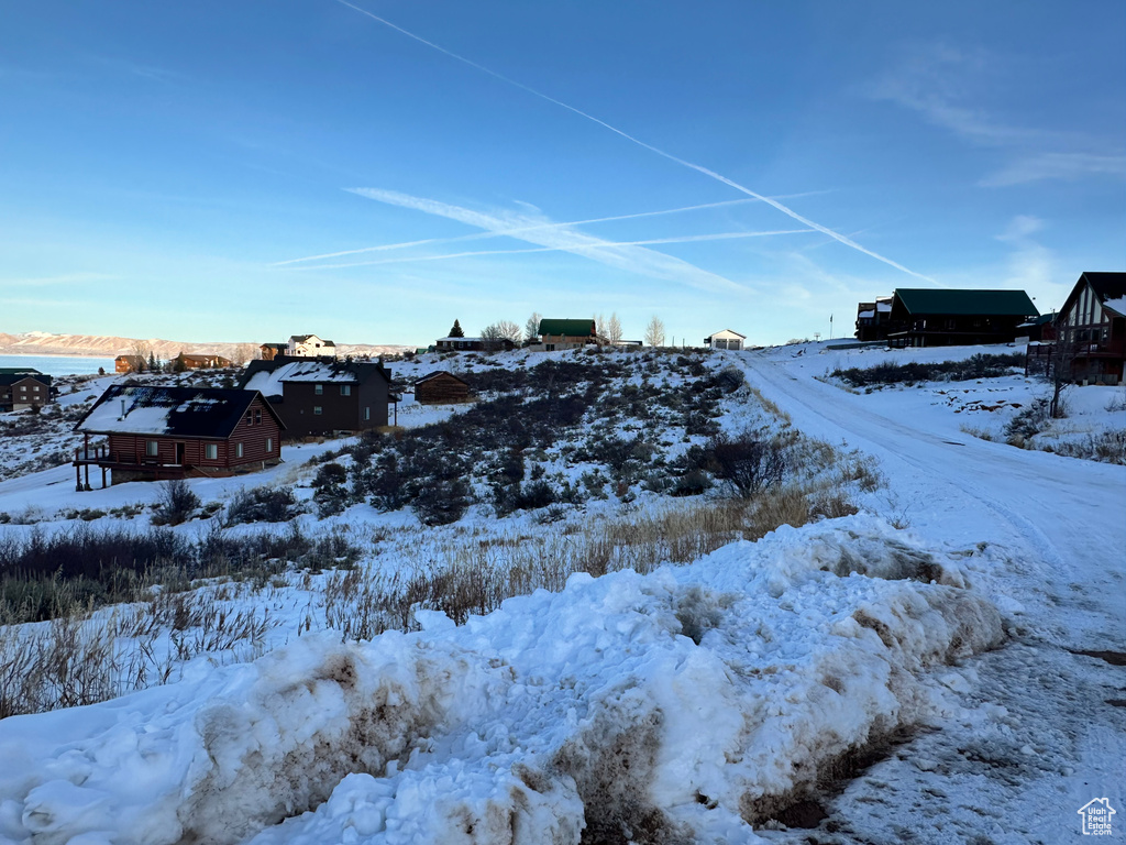 View of snowy yard