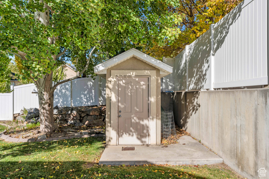 View of outbuilding