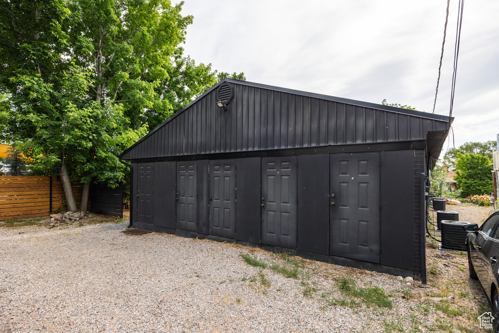 Garage featuring central AC