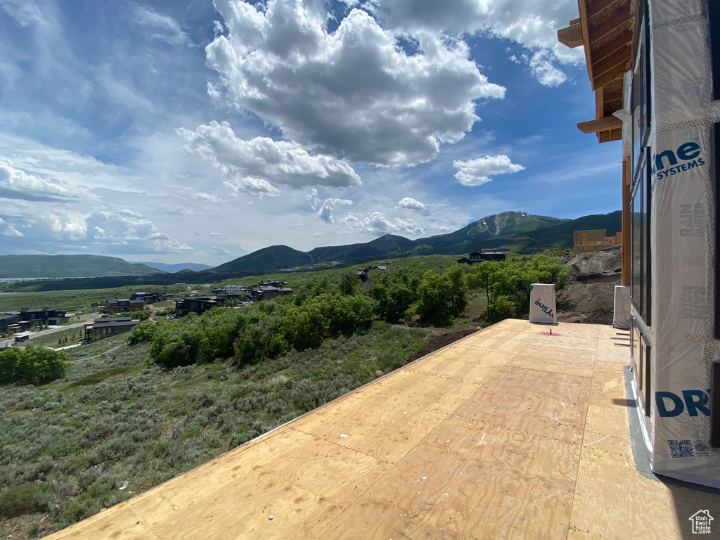 View of mountain backdrop
