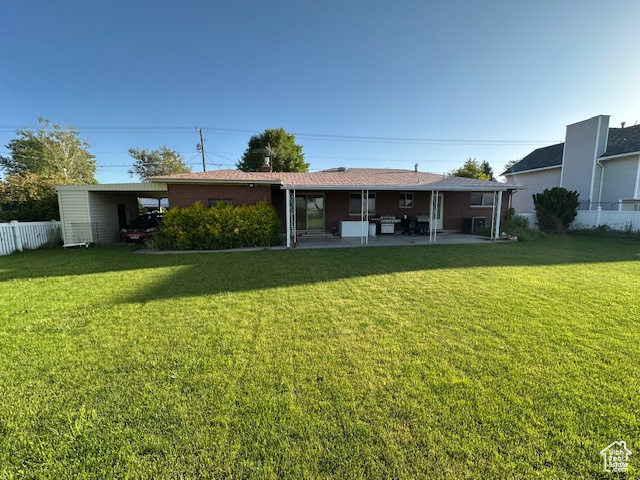 View of back of property