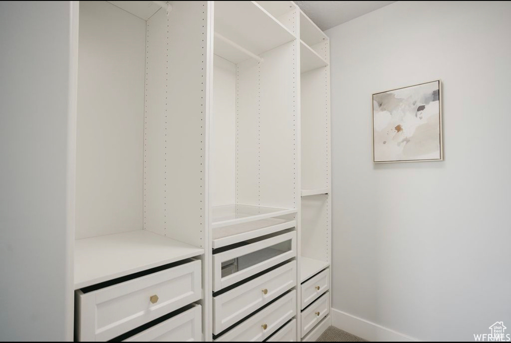 View of spacious closet