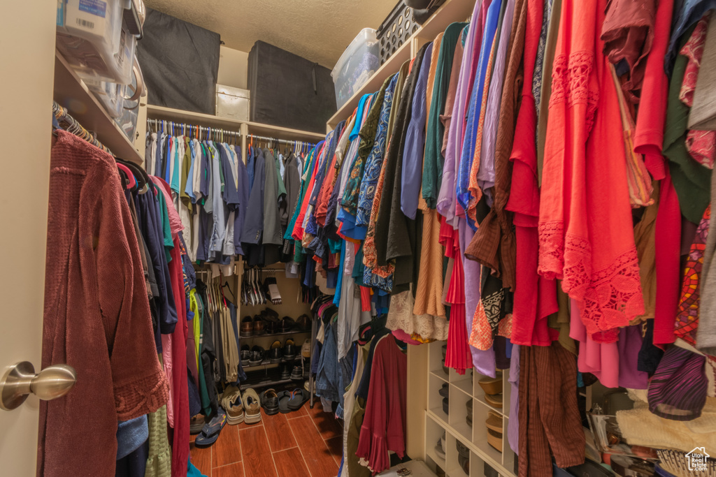 View of spacious closet